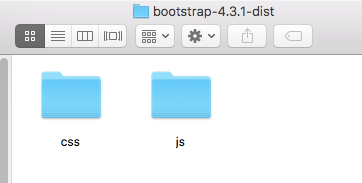 Bootstrap4.3.1-distファイルの中身　cssとjs