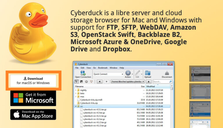 Cyberduck 8.6.2.40032 download the new for mac