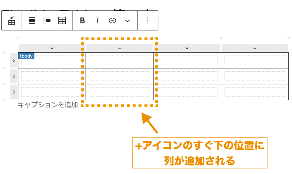 新たに列が追加された