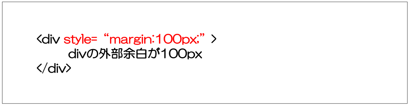 divの外部余白を100pxとる