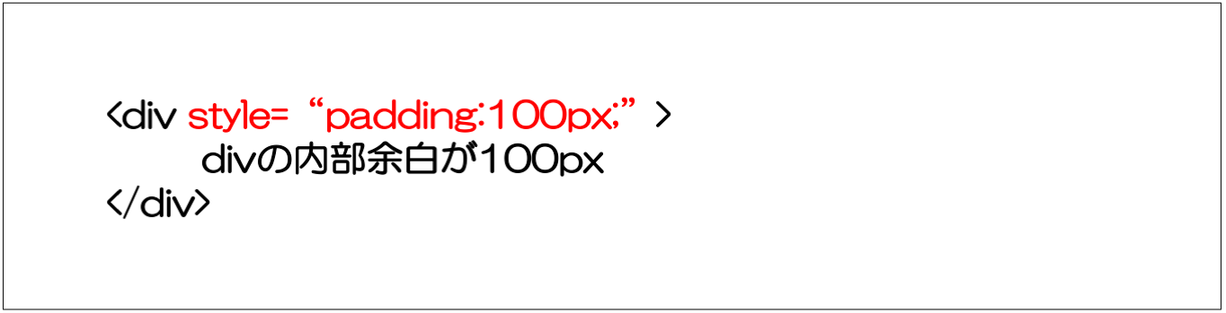 divの内部余白を100pxとる