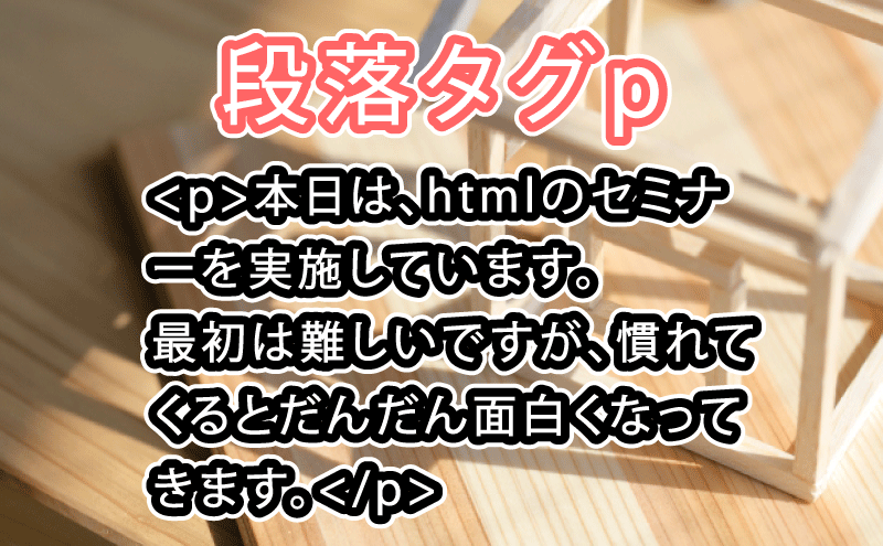 HTML 段落タグ p