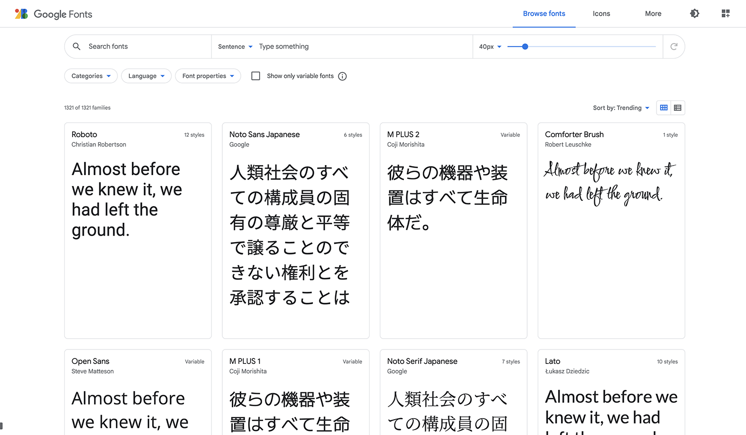 Google Fonts