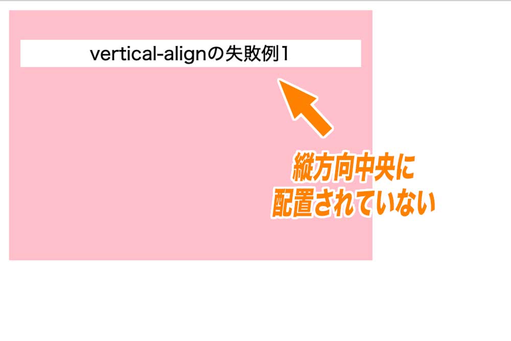 vertical-alignが効いていない例